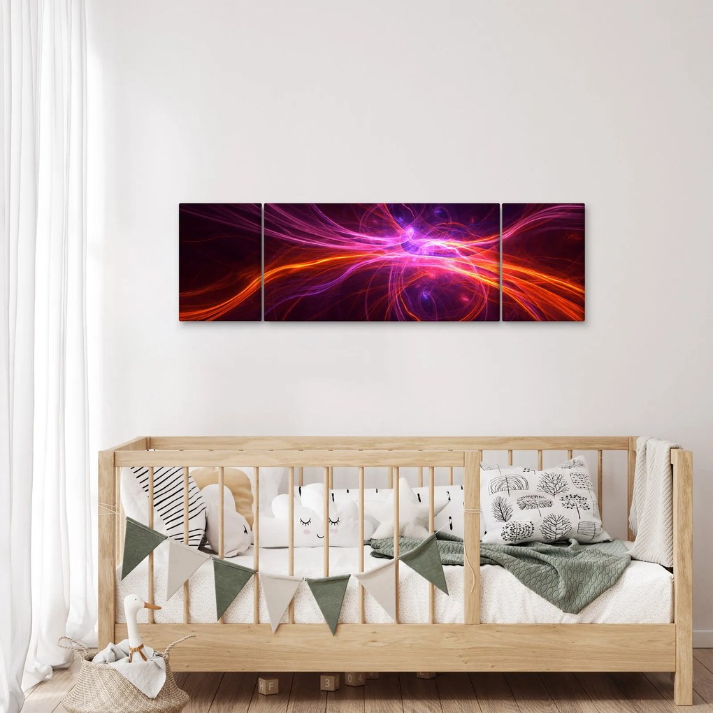 Obraz nowoczesnej abstrakcji (170x50 cm)