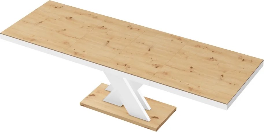 Rozkładany stół z dębowym blatem Xenon Lux