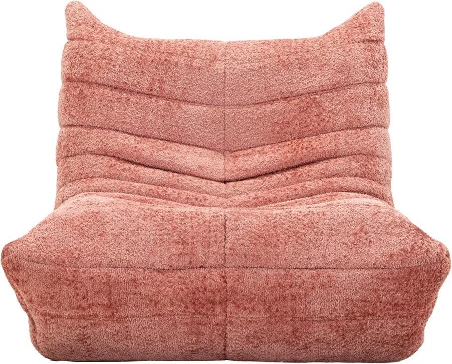 Różowy worek do siedzenia z materiału bouclé Mask – Mauro Ferretti