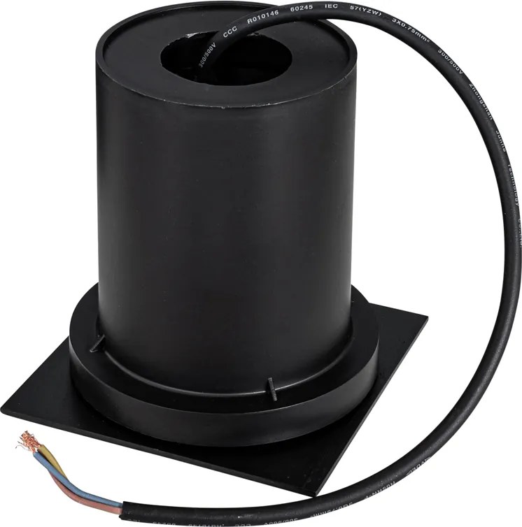 Zestaw 4 reflektorów gruntowych zewnętrznych czarnych kwadratowych regulowanych IP65 - Delux