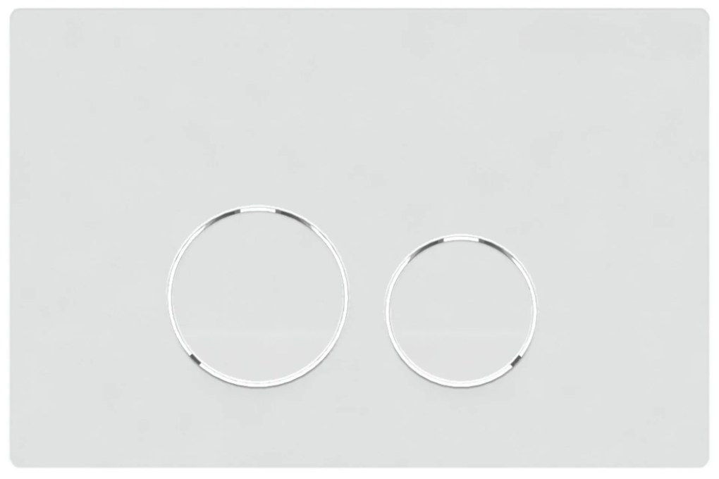 Przycisk spłukujący biały matowy LERA White matt