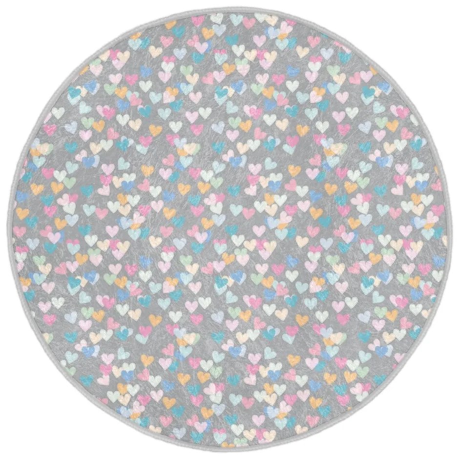Jasnoszary dywan dziecięcy ø 100 cm Comfort – Mila Home