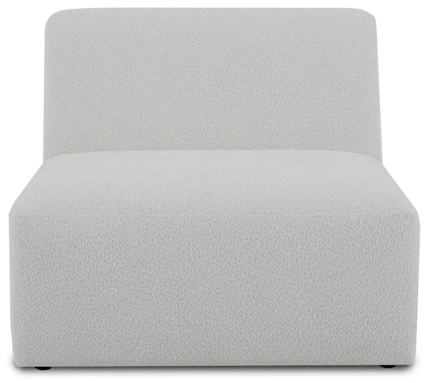 Biały moduł sofy z materiału bouclé (moduł środkowy) Roxy – Scandic