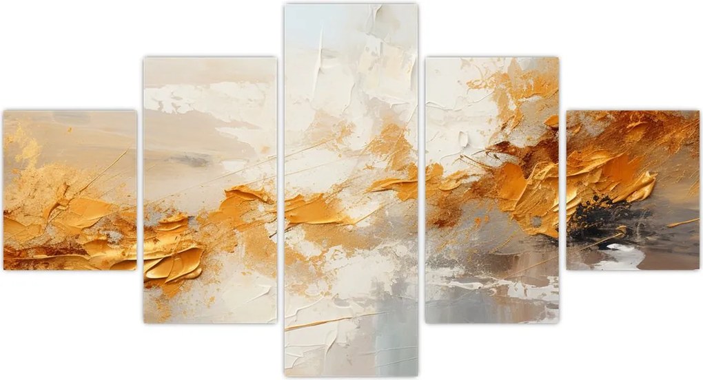 Obraz - Złota tekstura (125x70 cm)