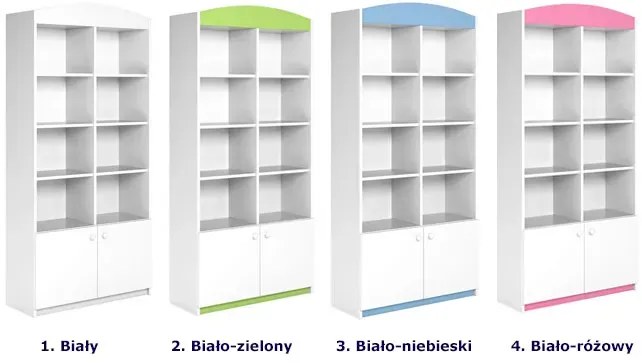 Regał dziecięcy Rostok 5X - zielony