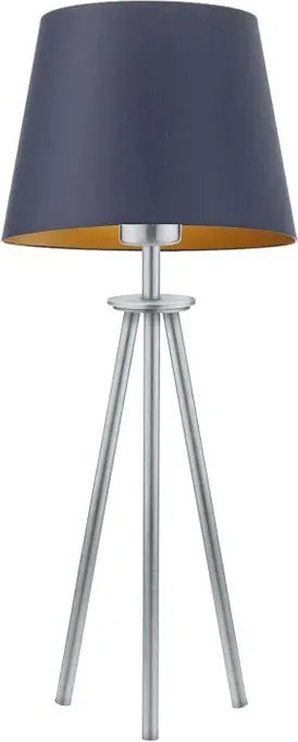 Lampa ze stożkowym abażurem na srebrnym stelażu - K0-W42