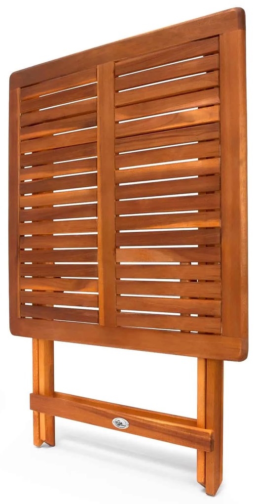 Drewniany stolik ALEK, 70x70x73cm, brązowa Casaria