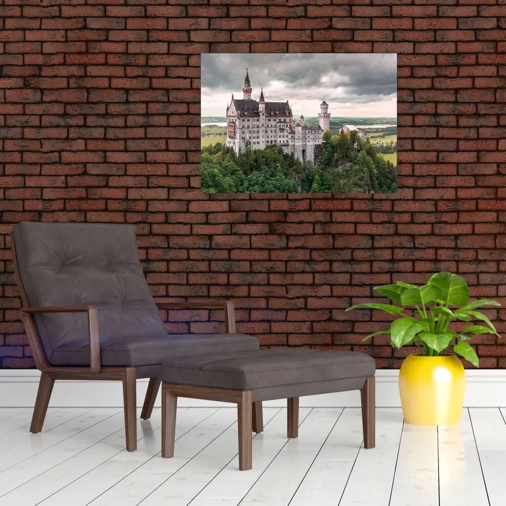 Obraz - Zamek na skałach (70x50 cm)