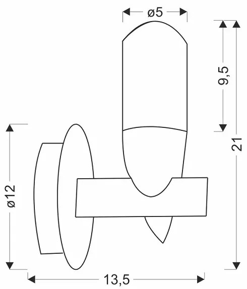 Kinkiet ścienny w kształcie ptaka - V035 Auriga 5X