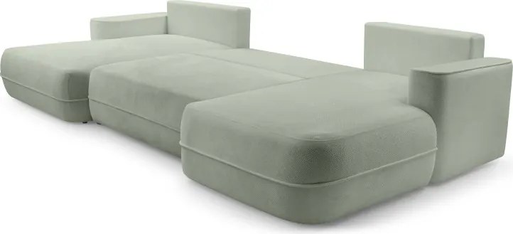 Narożnik FUEGO XL wolnostojący układ U z funkcją spania w tkaninie Bubble 13 DomoHome