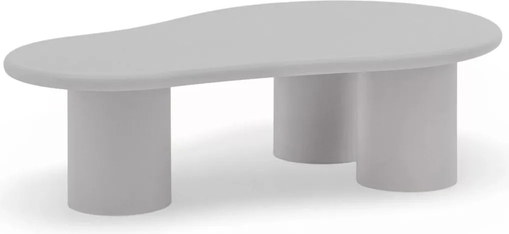 Stolik kawowy Gisela 130 cm do salonu - jasny szary