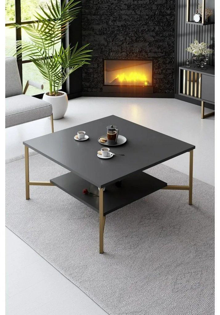 Stolik konferencyjny Gold Line Anthracite