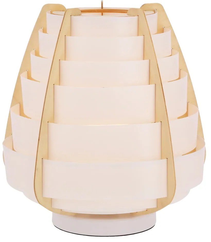 Biała lampa stołowa (wysokość 27 cm) Nagoja – Candellux Lighting