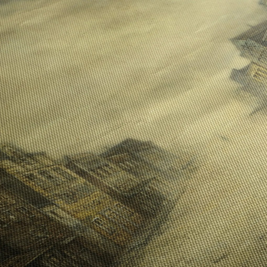 Obraz westernowego miasteczka (125x70 cm)