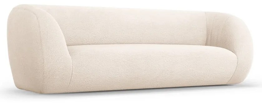 Kremowa sofa z materiału bouclé 230 cm Essen – Cosmopolitan Design