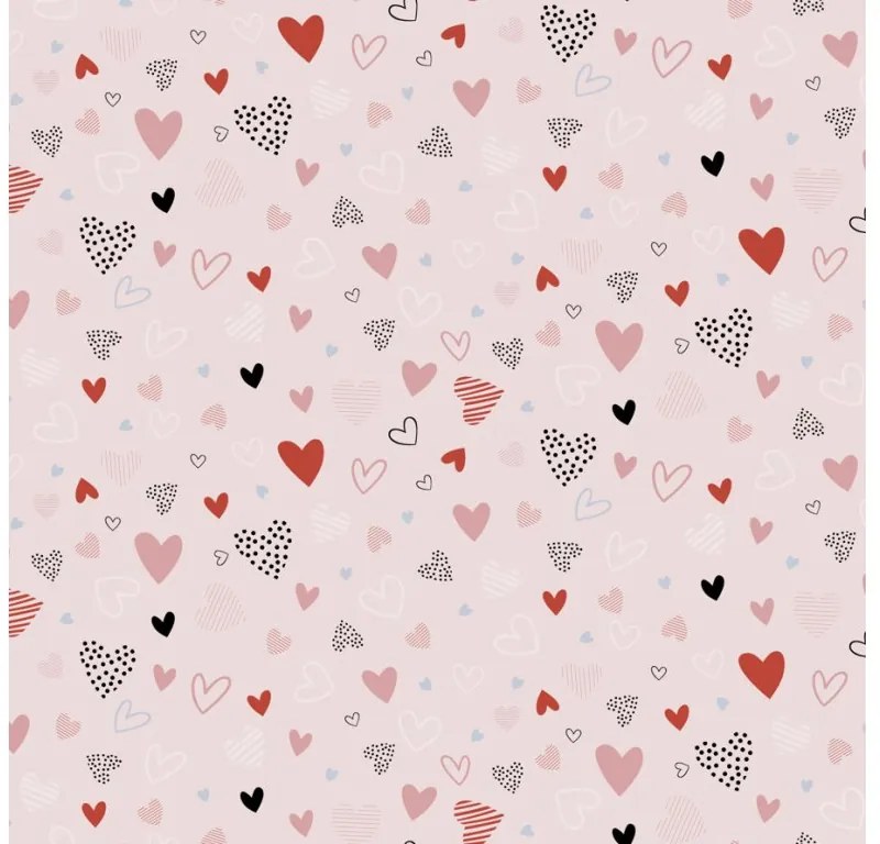 PrzytulneMieszkanie.pl PrzytulneMieszkanie.pl Zestaw pościeli do łóżeczka z prześcieradłem LOVITA, różowy