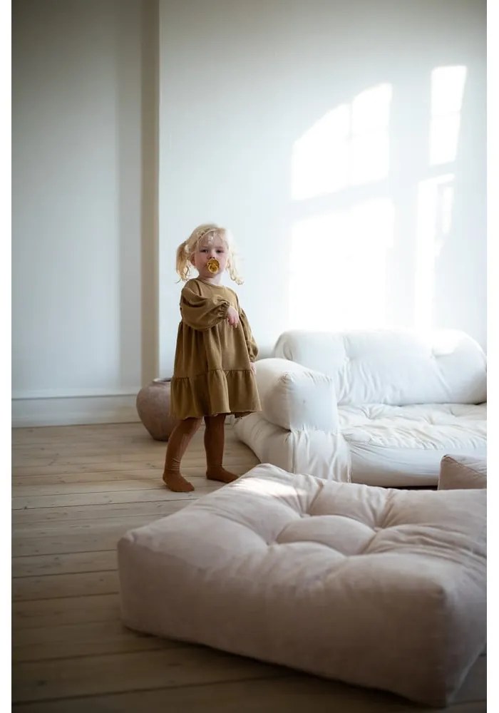 Sofa rozkładana z jasnobeżowym obiciem Karup Design Hippo Natural