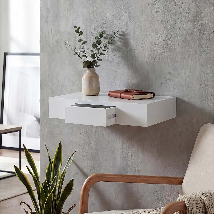 Półka ścienna Cher,  biała