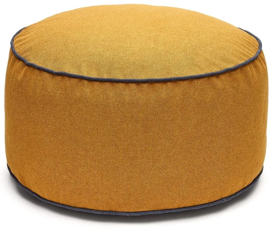 Musztardowy puf Viera – Kave Home