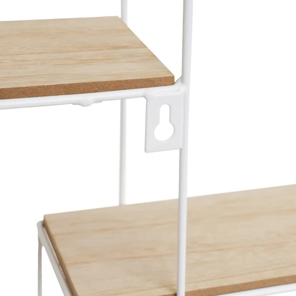 Biało-naturalna piętrowa półka 50 cm – Casa Selección
