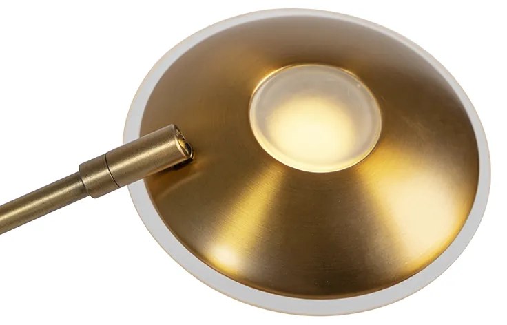 Lampa stojąca brązowa z lampką do czytania - Ibiza Nowoczesny Oswietlenie wewnetrzne
