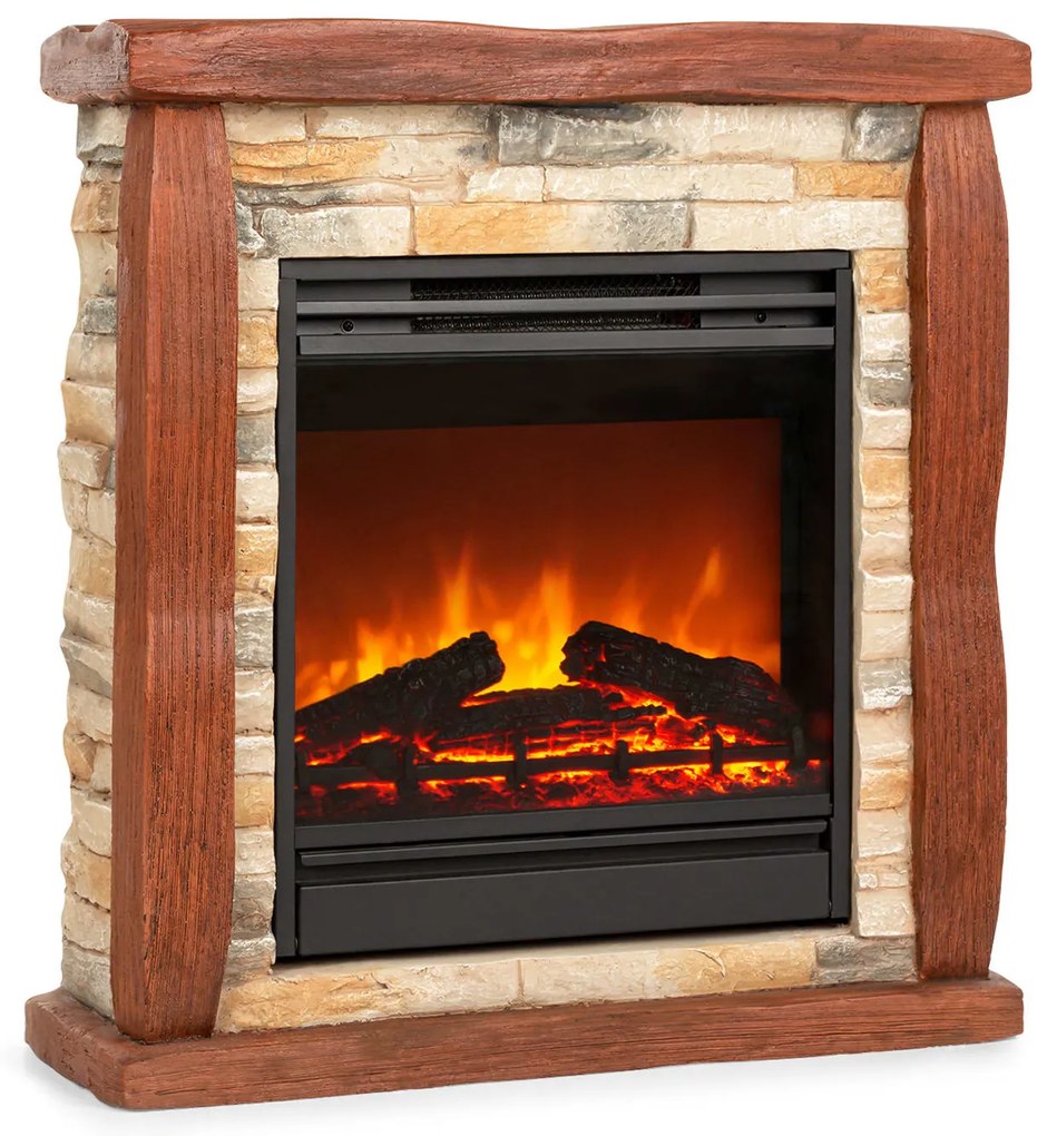 Klarstein Beerenberg 1800W 60cm Kominek Elektryczny Dekoracyjny Jasnobrązowy