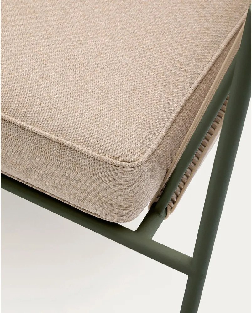 Zielona/beżowa tapicerowana sofa ogrodowa Zivia – Kave Home