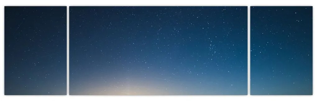 Obraz - Nocne niebo nad drogą (170x50 cm)
