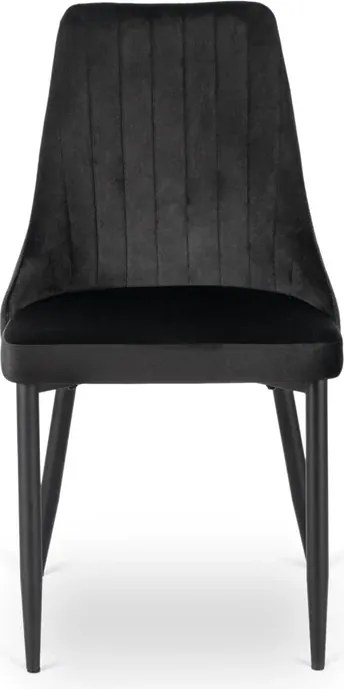 Zestaw Stół Okrągły Rozkładany HARRY 102-142 cm Dąb Artisan/Czarny i 4 Krzesła Tapicerowane BARI Czarne