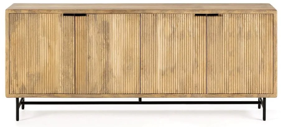 Komoda z litego drewna mango w naturalnym kolorze 190x85x40 cm Mundra – MOME