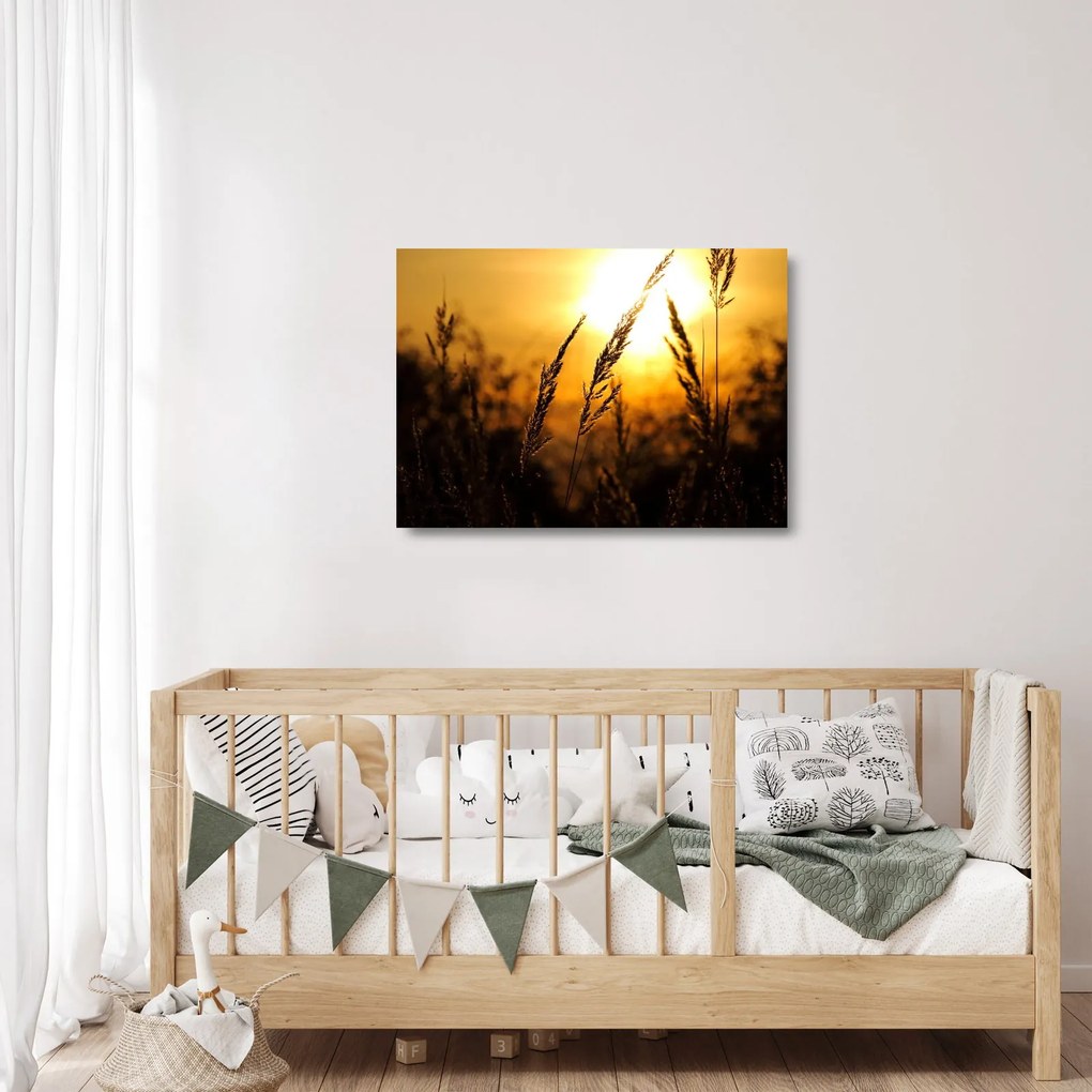 Obraz na szkle zachodzącego słońca (70x50 cm)