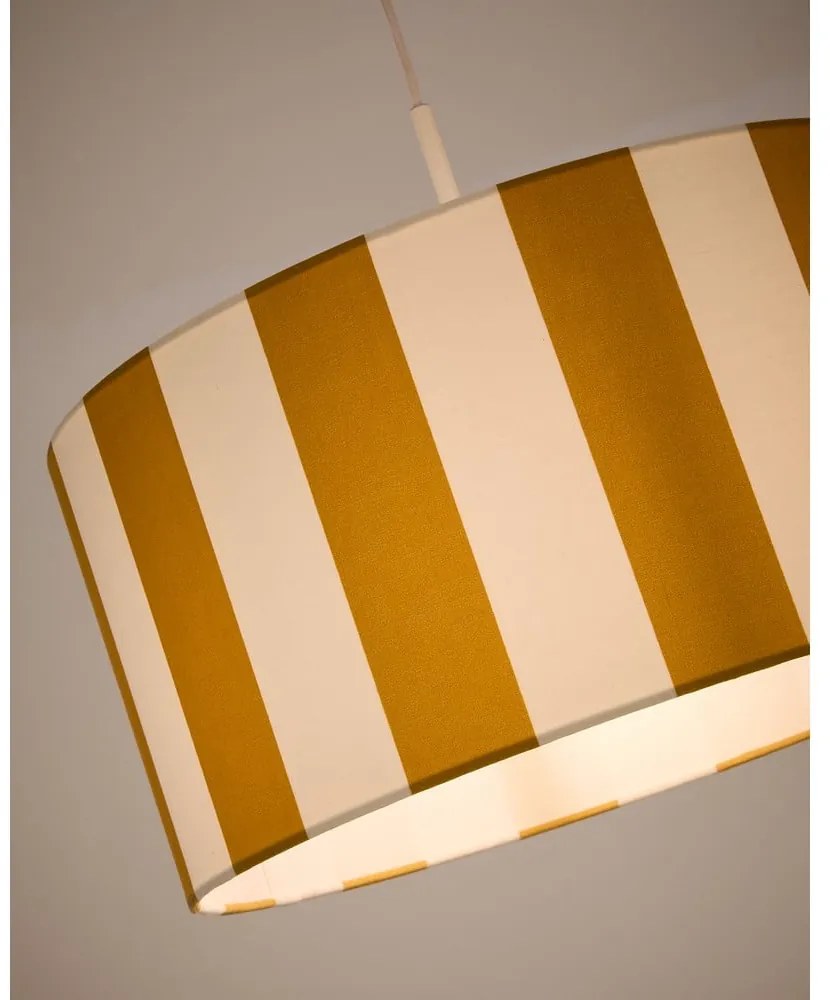 Żółty/biały klosz do lampy dziecięcej ø 40 cm Ciral – Kave Home