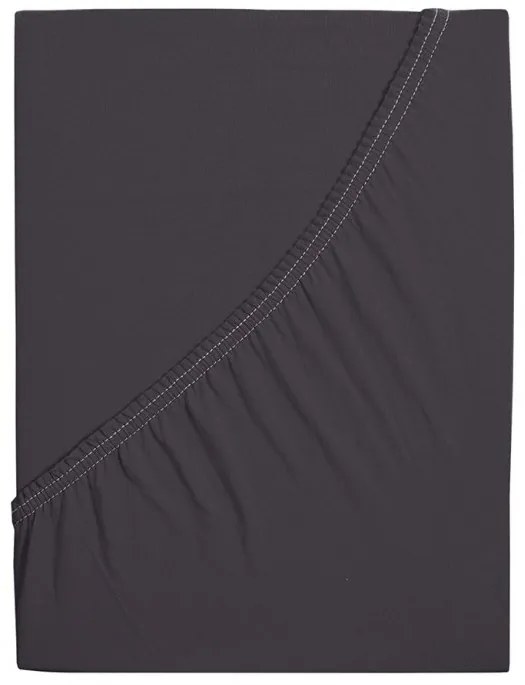PrzytulneMieszkanie.pl Prześcieradło jerseyowe do łóżeczka dziecięcego EXCLUSIVE 60x120 cm antracytowe