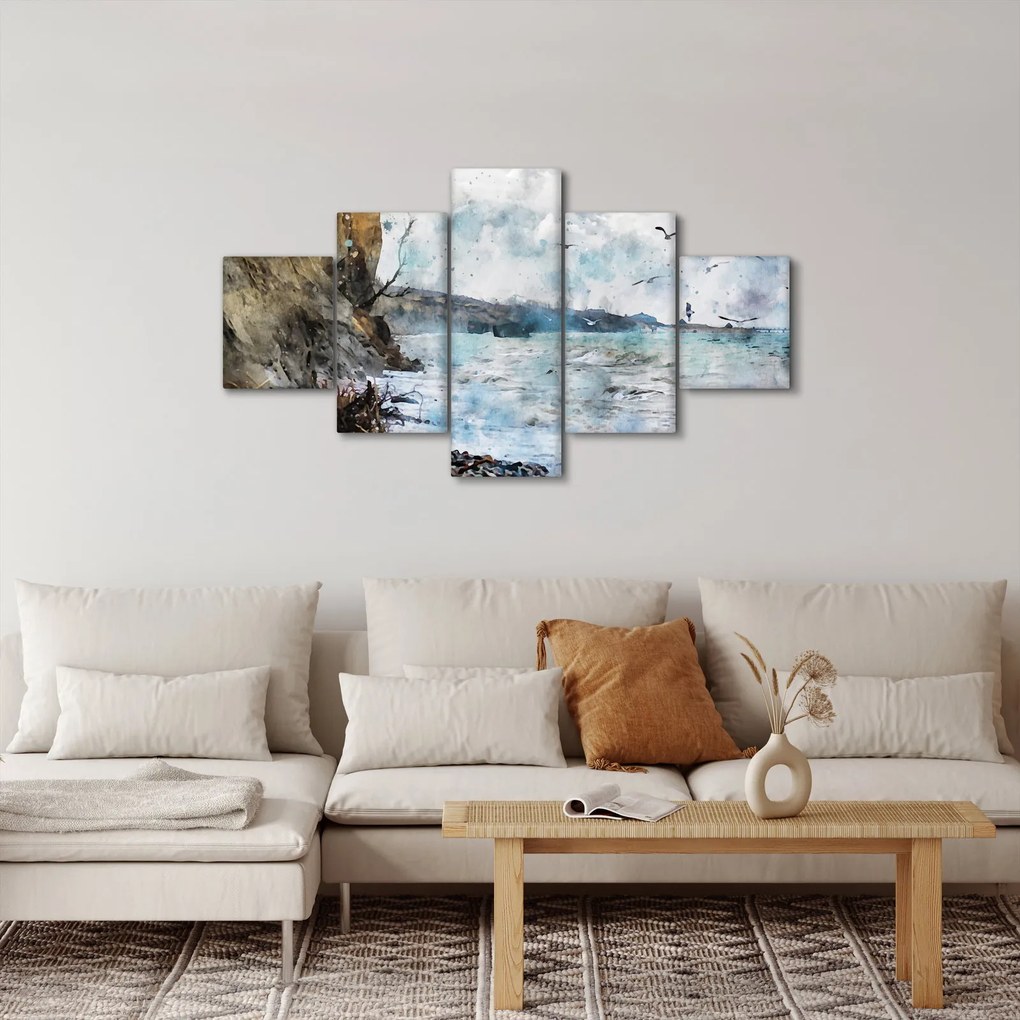 Obraz - Rafa, akwarela (125x70 cm)