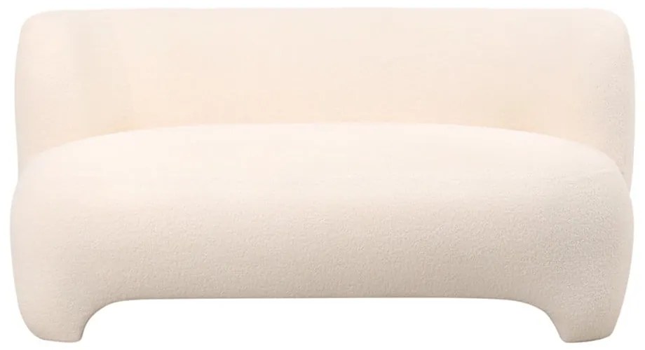 Biała sofa z materiału bouclé 142 cm Ardor – Leitmotiv