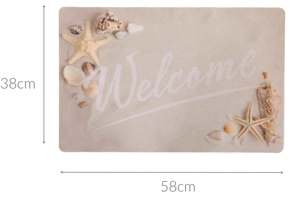 Wycieraczka pod drzwi WELCOME, 58 x 38 cm