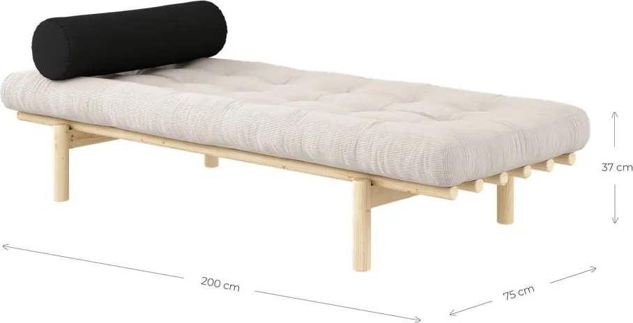 Musztardowe łóżko Next – Karup Design