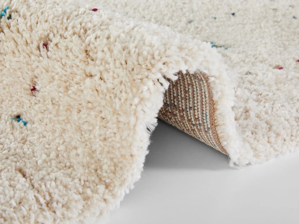 Dywan shaggy Nomadic  boho kremowy 80 cm x 150 cm