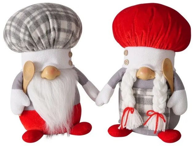 Tekstylna figurka kucharz COOKY, wys. 28 cm