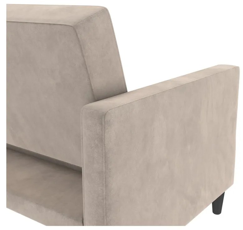 Beżowa aksamitna sofa 203 cm Hartford – Støraa