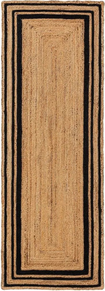 Prostokątny dywan Jutta M z czarnymi elementami