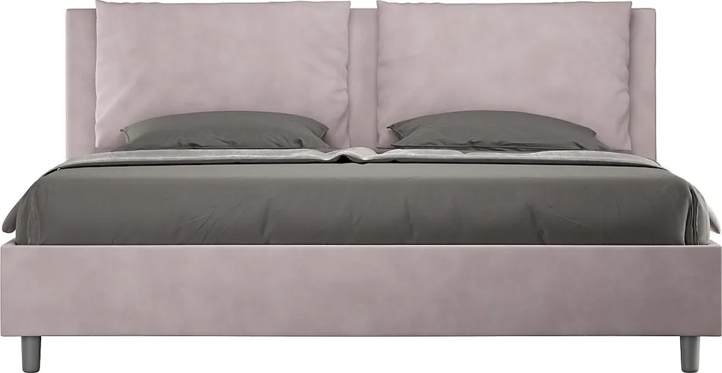 Łóżko bez stelaża tapicerowane 200x210 microfibra kolor lawendy Antea