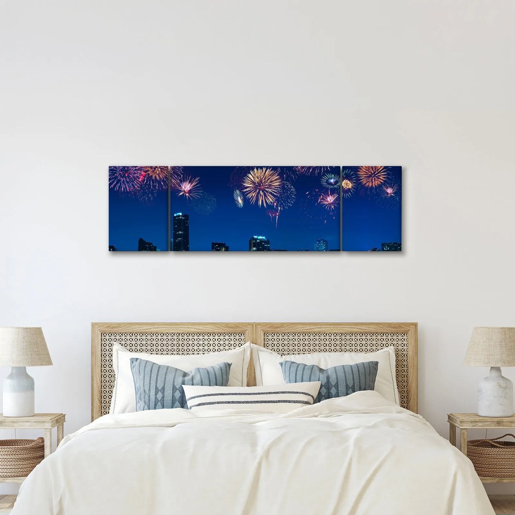Obraz - Fajerwerki w Miami (170x50 cm)