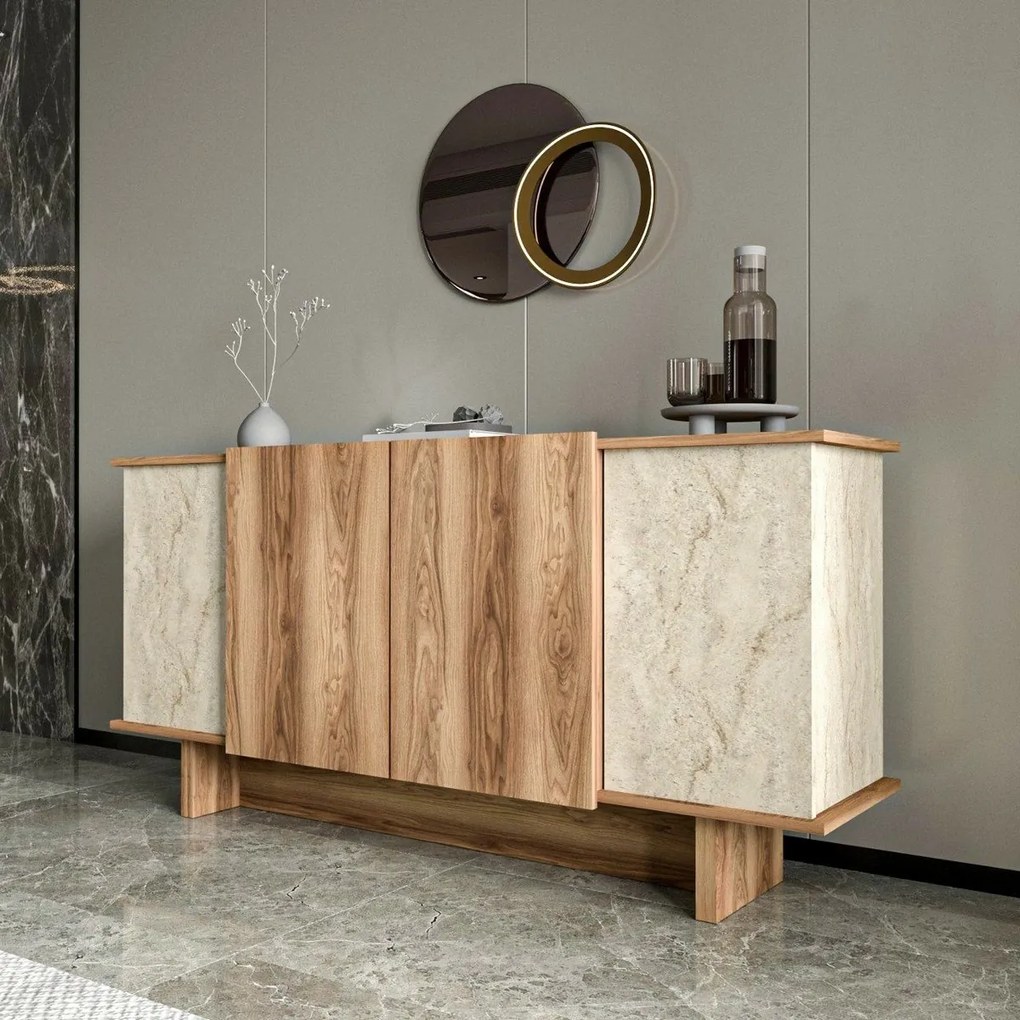 Szafka Diana Travertine and Walnut