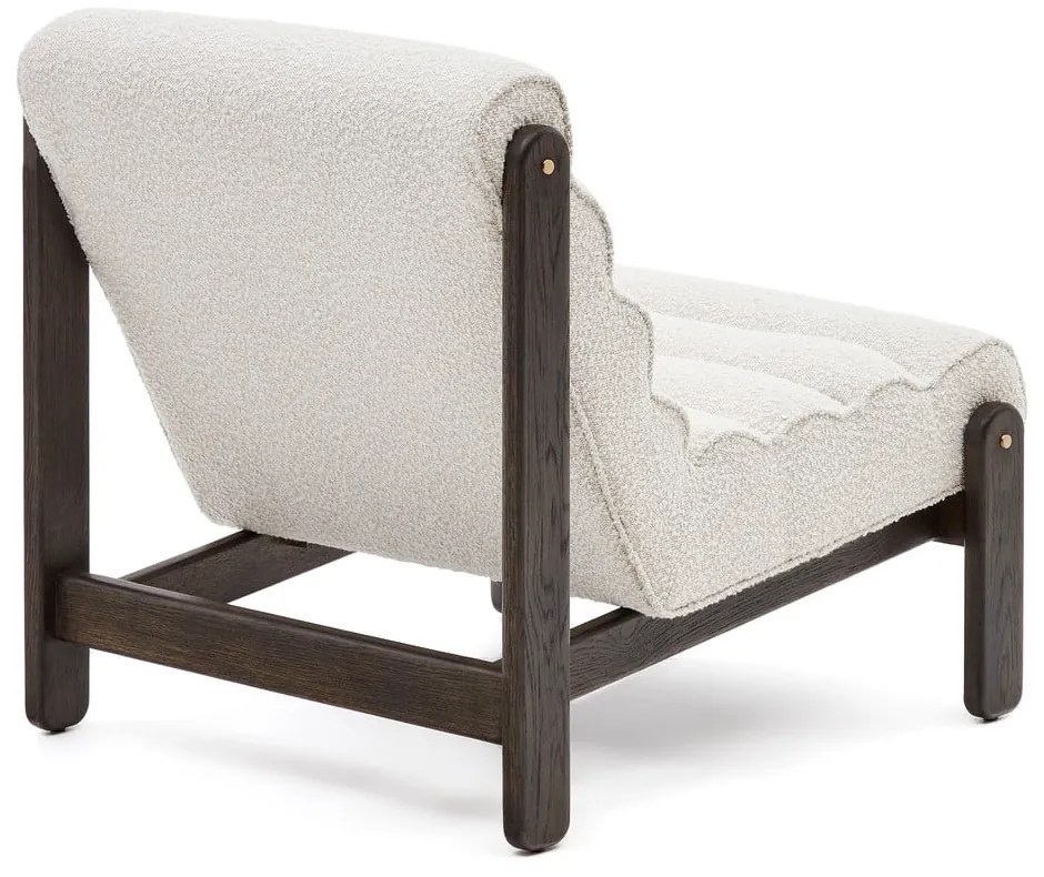 Biały fotel z materiału bouclé Magira – Kave Home