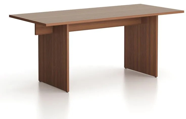 Biurko single SOLID, 180x80 cm, orzech