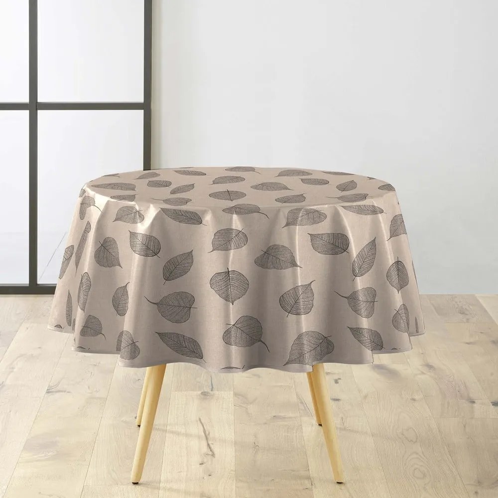 Obrus zmywalny ø 160 cm Feuillys – douceur d'intérieur