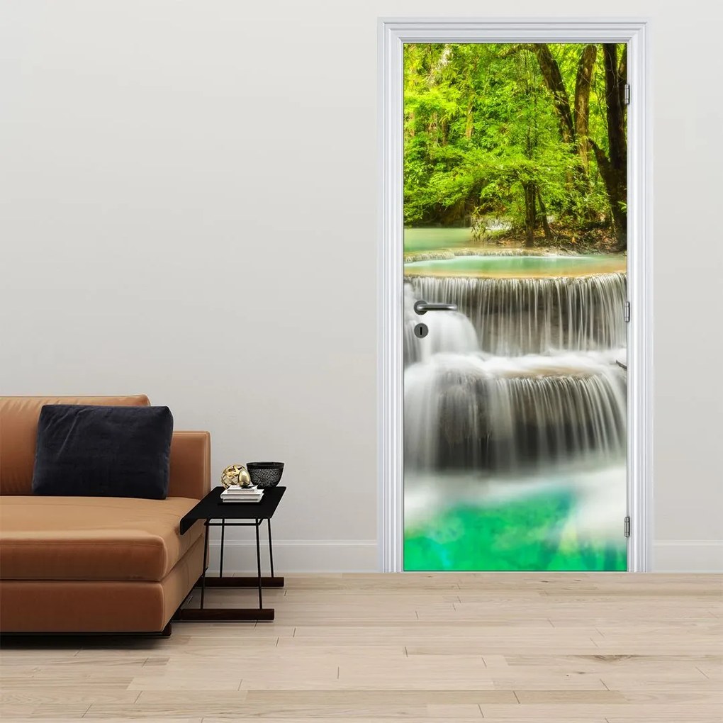 Fototapeta na drzwi - Wodospady (95x205cm)