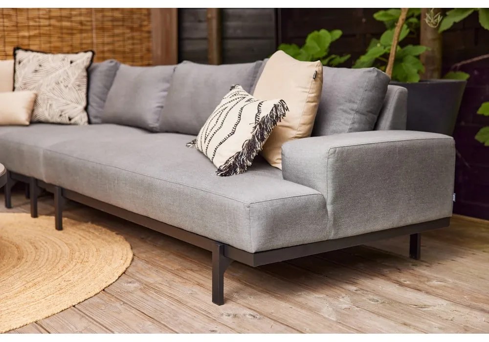 Szara sofa ogrodowa (lewostronna) Lucas − Hartman