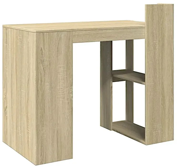 Proste biurko w kolorze dębu sonoma D9-W44